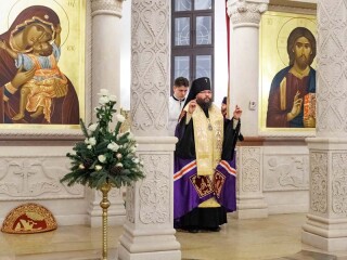 Архиепископ Егорьевский Матфей совершил всенощное бдение в храме святителя Спиридона Тримифунтского